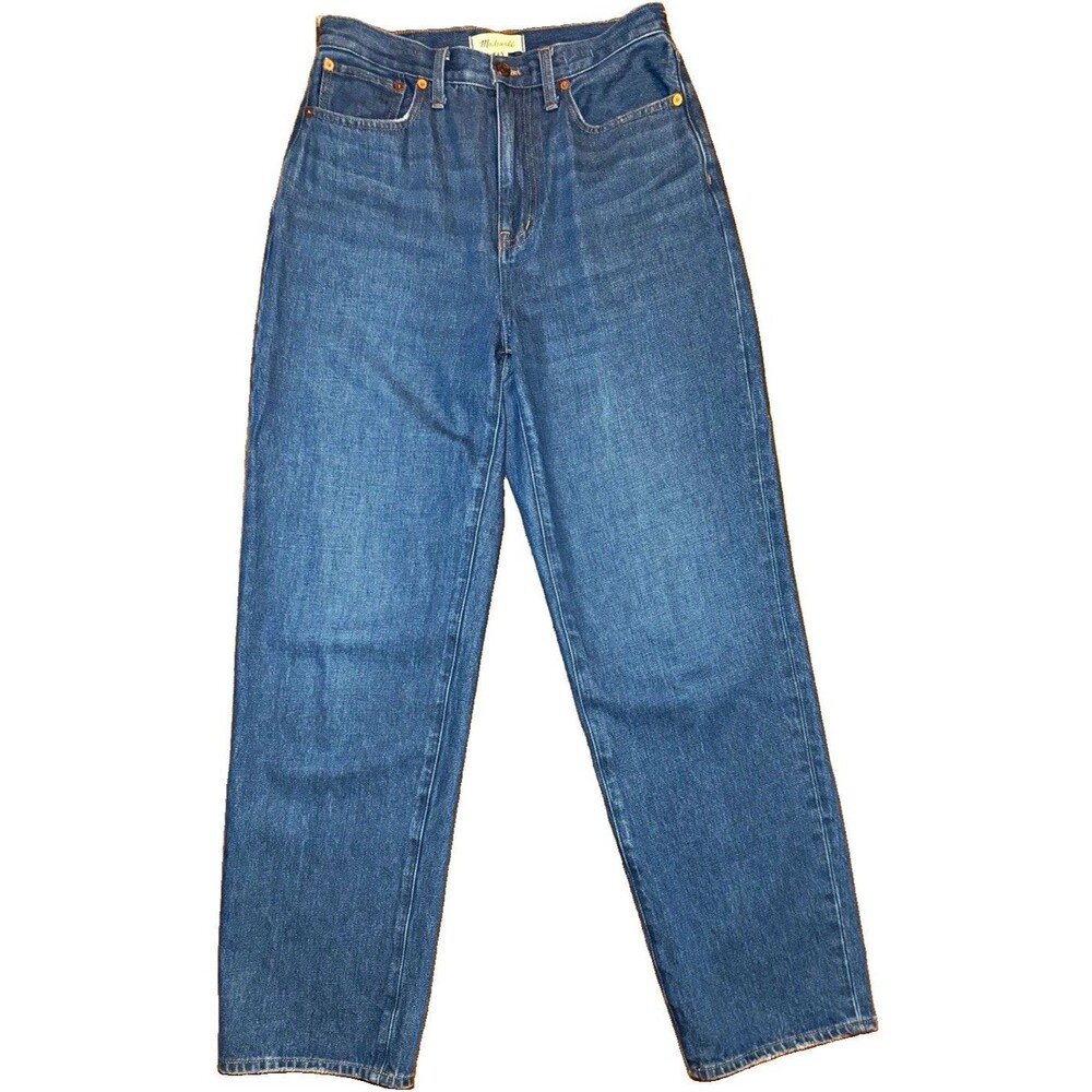 Madewell Women’s High Rise Straight Leg Jeans Medium Wash Blue Denim Classic 5 P